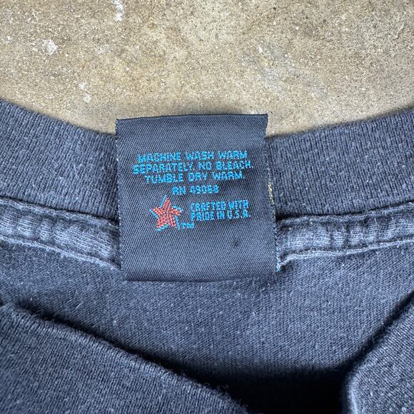 Vtg USAF Air Force McChord AFB T-Shirt Mens M Black Soffe’s Choice Single Stitch - Picture 3 of 8